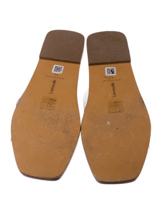 Larroude Leather Slides