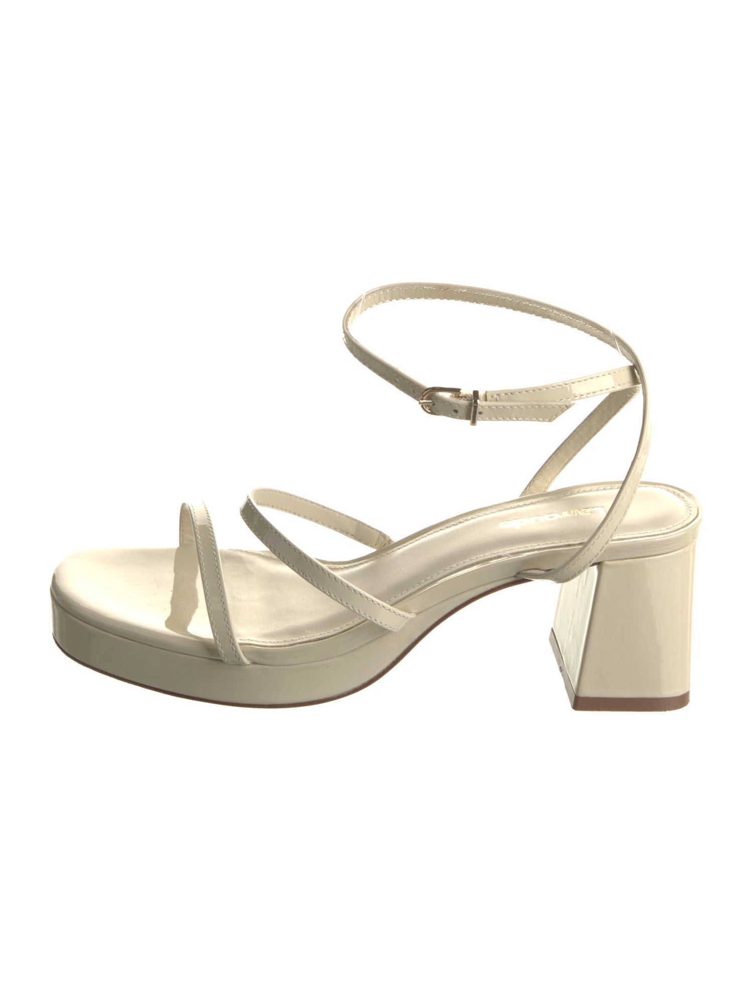 Larroude Patent Leather Sandals
