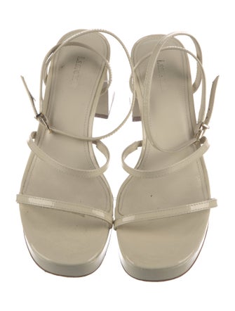 Larroude Patent Leather Sandals