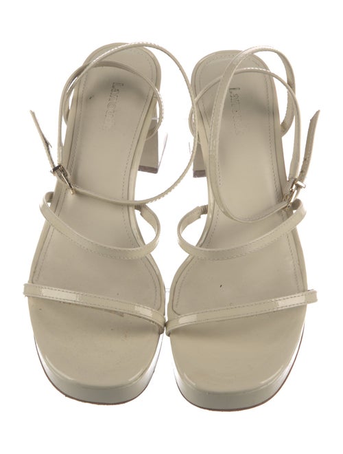 Larroude Patent Leather Sandals