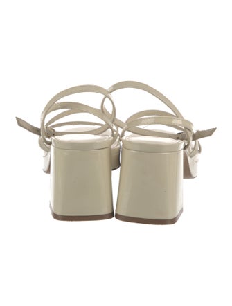 Larroude Patent Leather Sandals