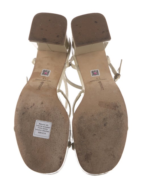 Larroude Patent Leather Sandals