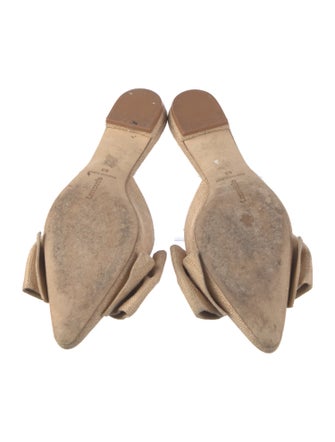 Larroude Raffia Mules