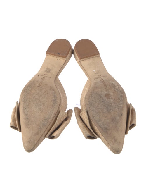 Larroude Raffia Mules