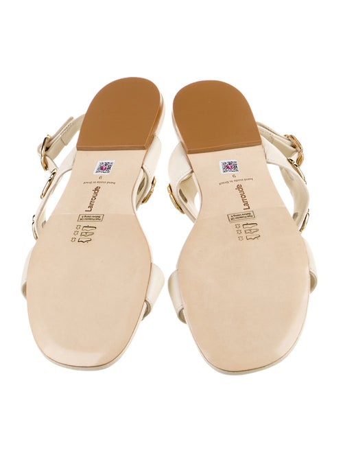 Larroude Leather Slingback Sandals