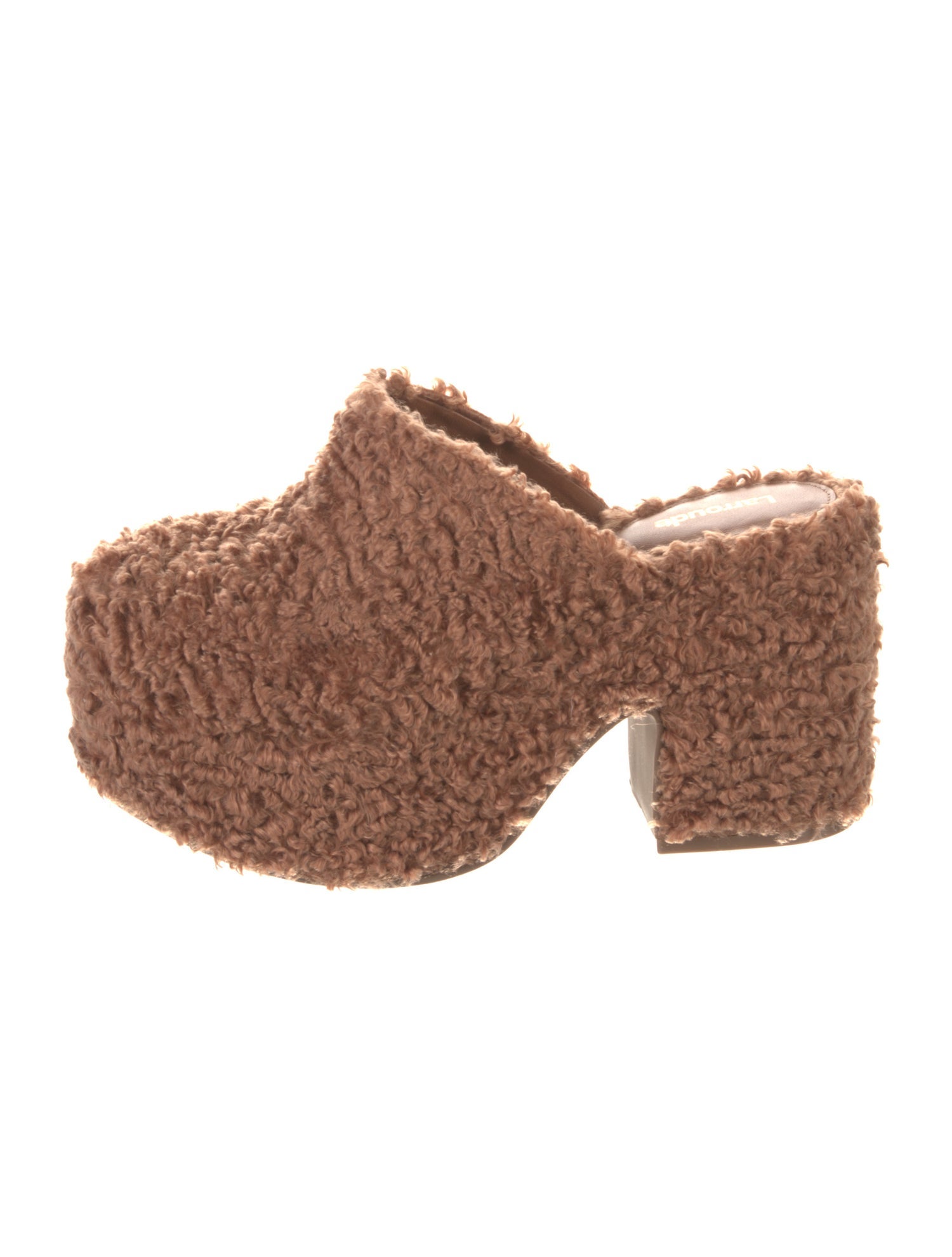 Larroude Shearling Mules