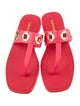 Larroude Rubber Eyelet Trim Slides