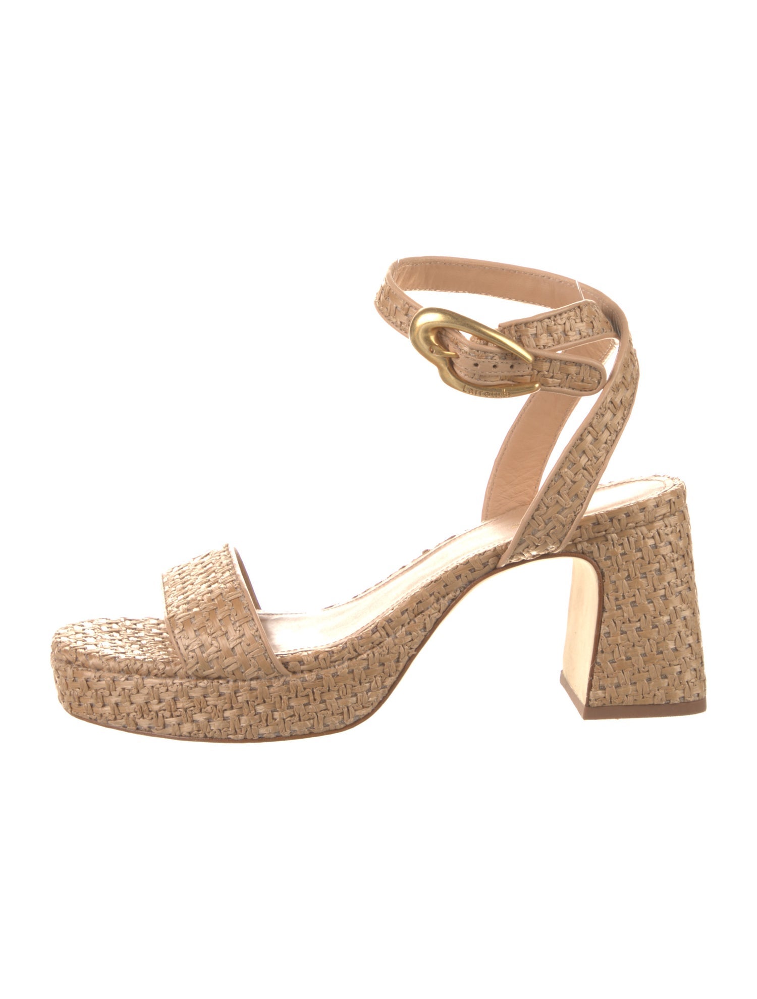 Larroude Straw Espadrilles