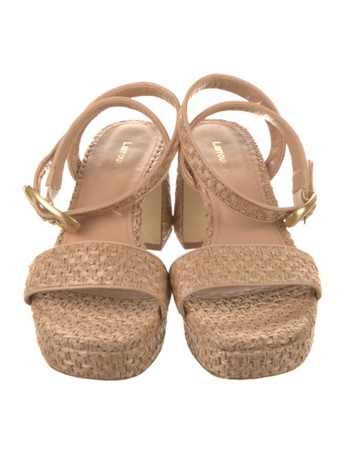 Larroude Straw Espadrilles