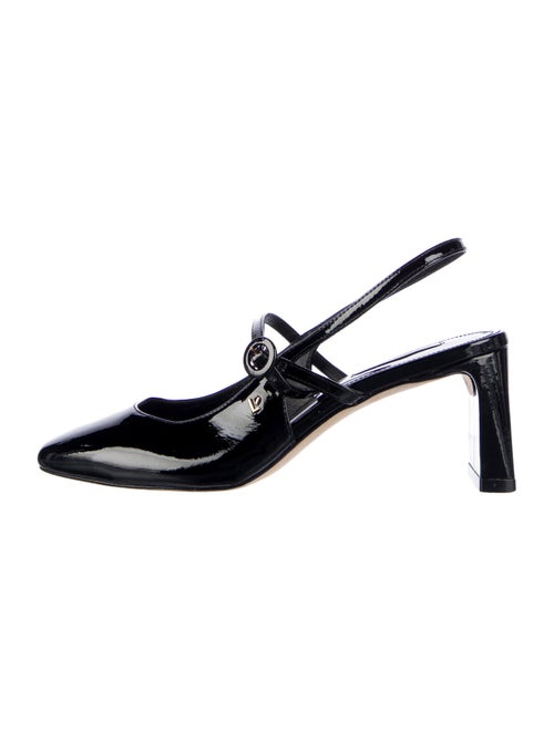 Larroude Patent Leather Slingback Pumps