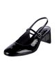 Larroude Patent Leather Slingback Pumps