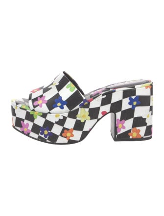 Larroude Canvas Printed Slides