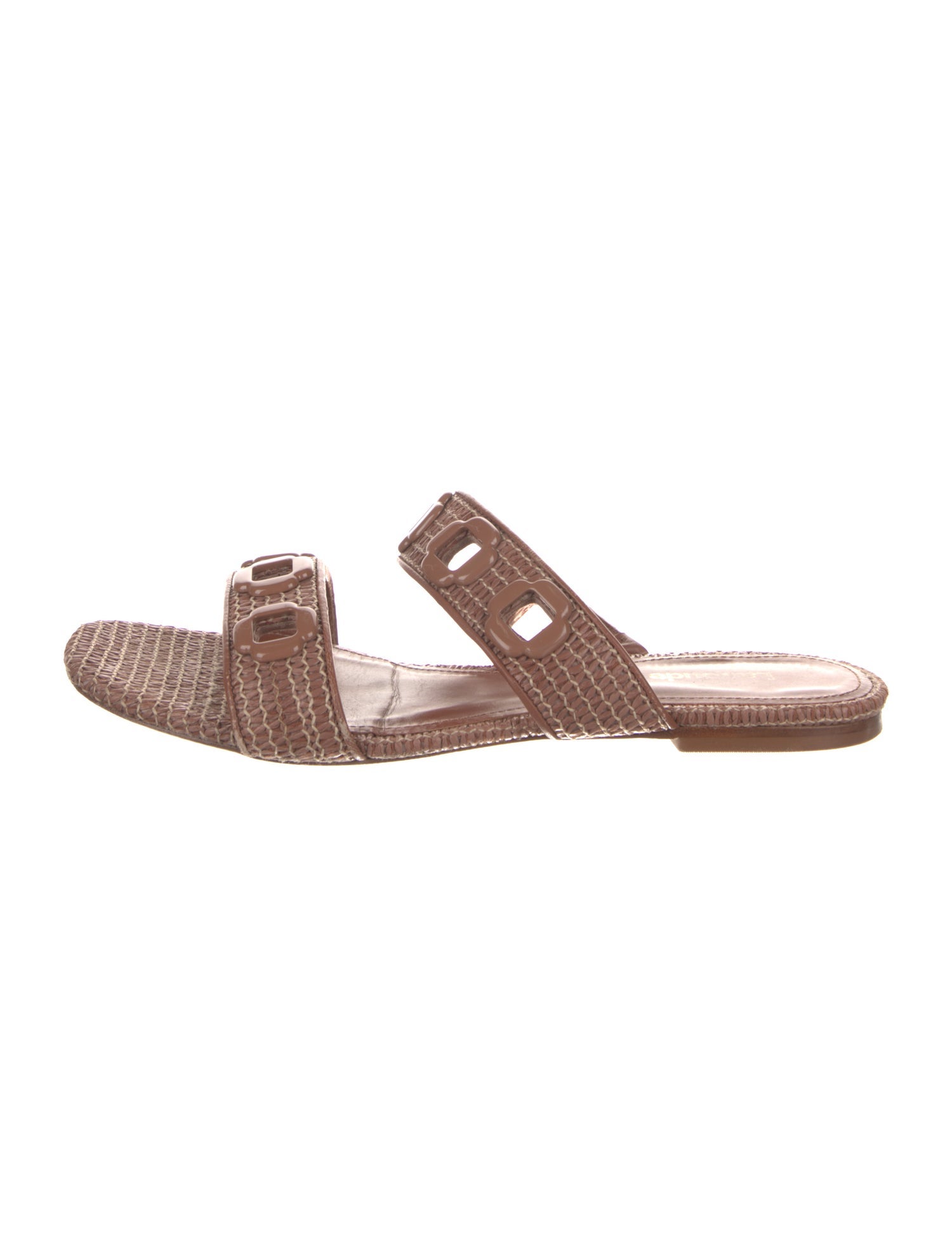 Larroude Leather Slides