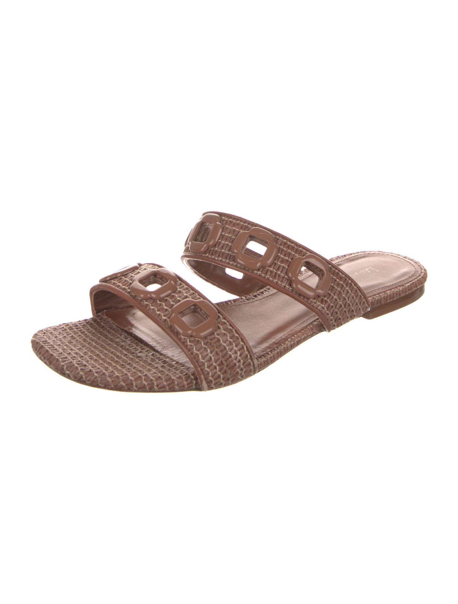 Larroude Leather Slides