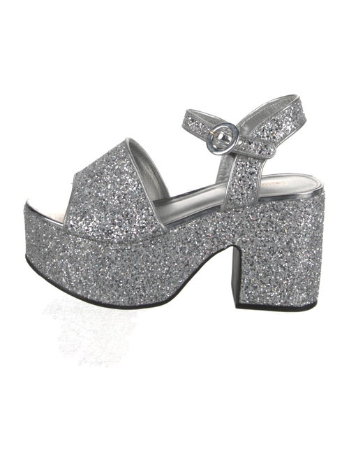 Larroude Glitter Glitter Accents Slides