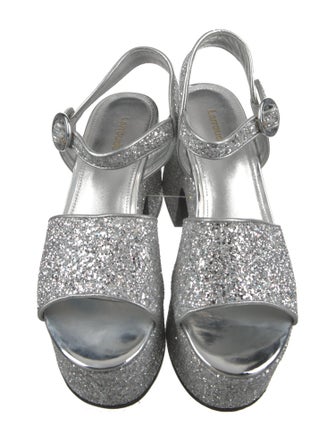 Larroude Glitter Glitter Accents Slides