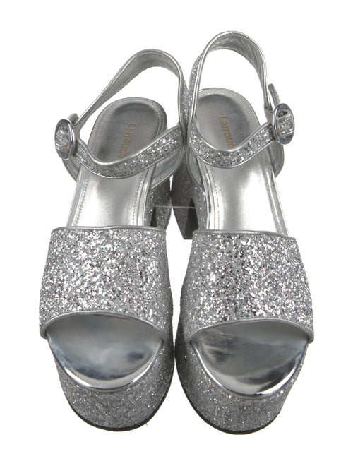 Larroude Glitter Glitter Accents Slides