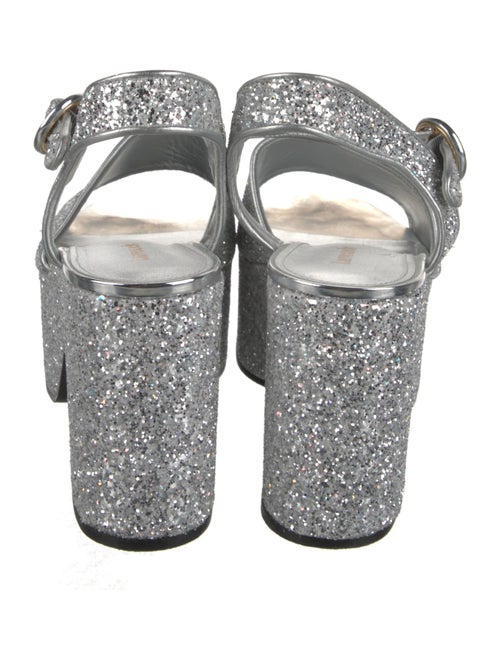Larroude Glitter Glitter Accents Slides