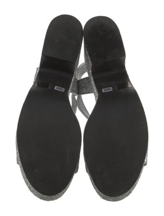 Larroude Glitter Glitter Accents Slides