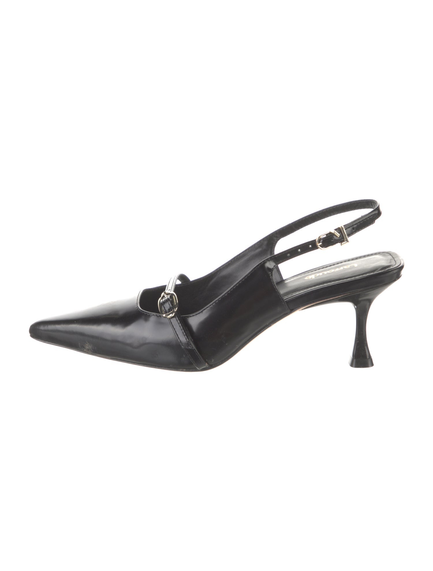 Larroude Leather Slingback Pumps