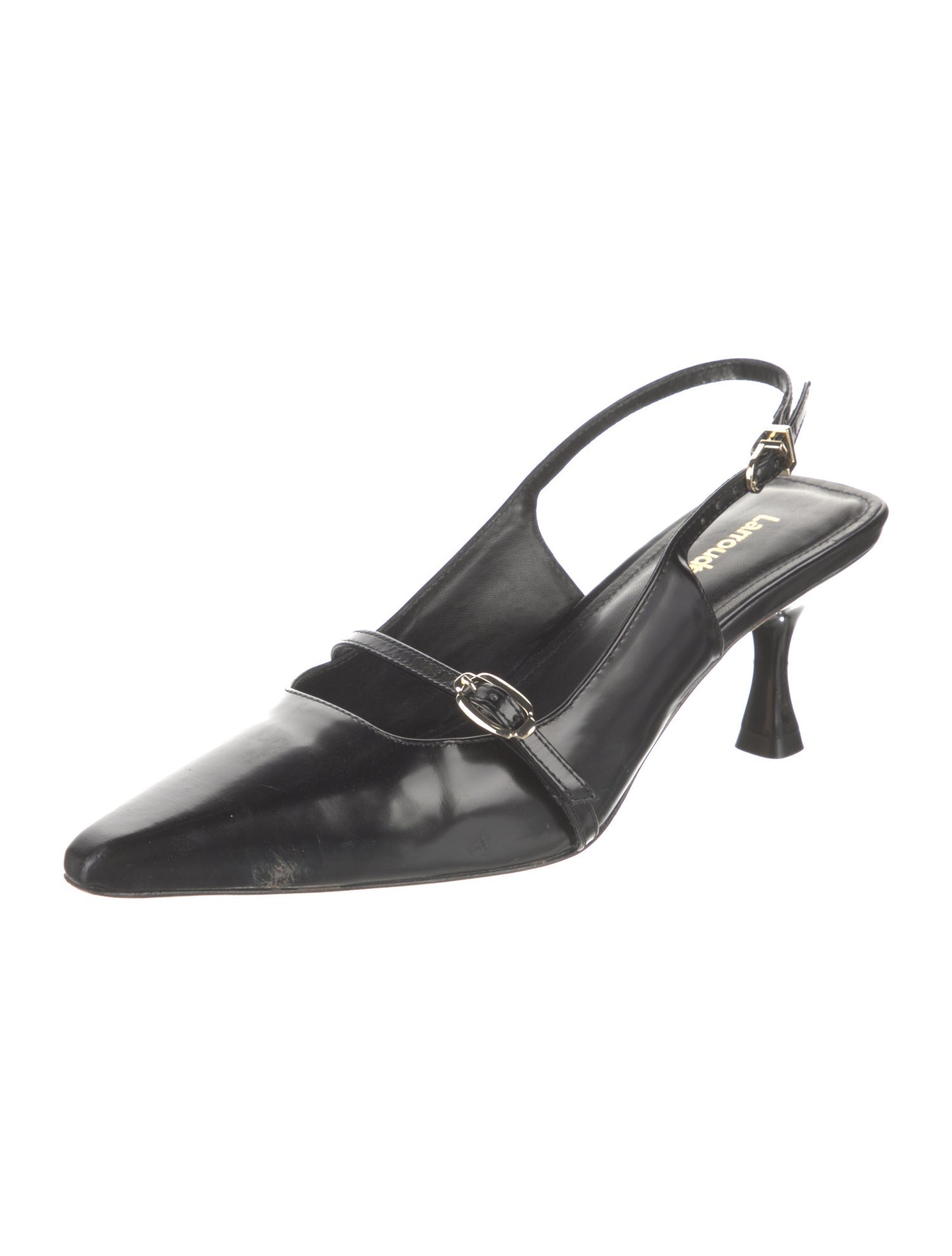 Larroude Leather Slingback Pumps