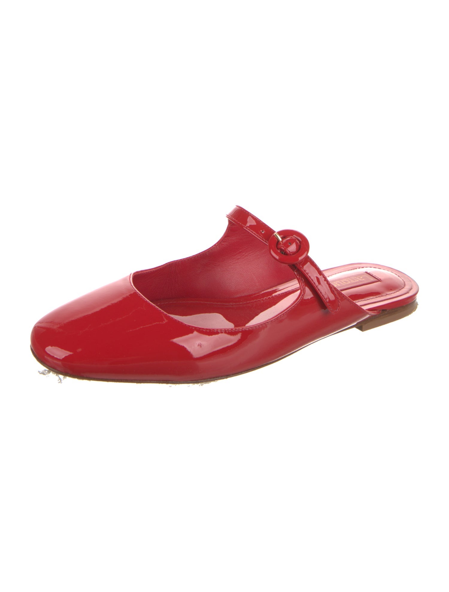 Larroude Patent Leather Mules