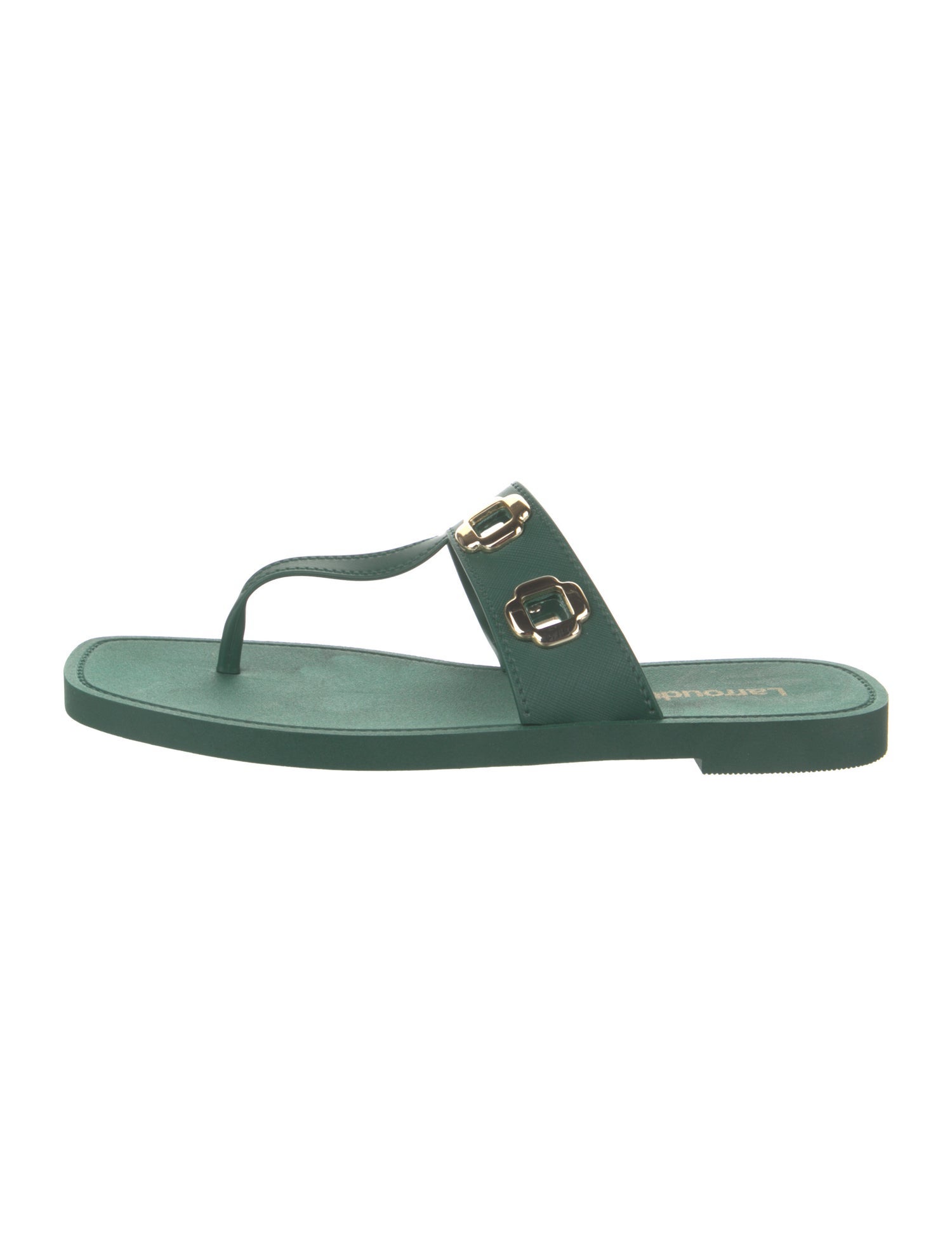 Larroude Rubber Flip Flops
