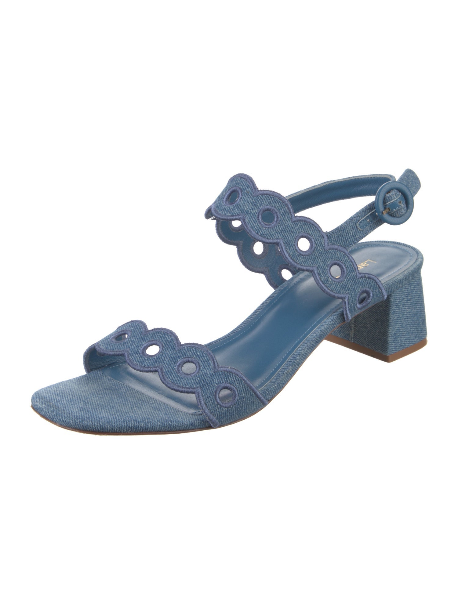 Larroude Denim Sandals