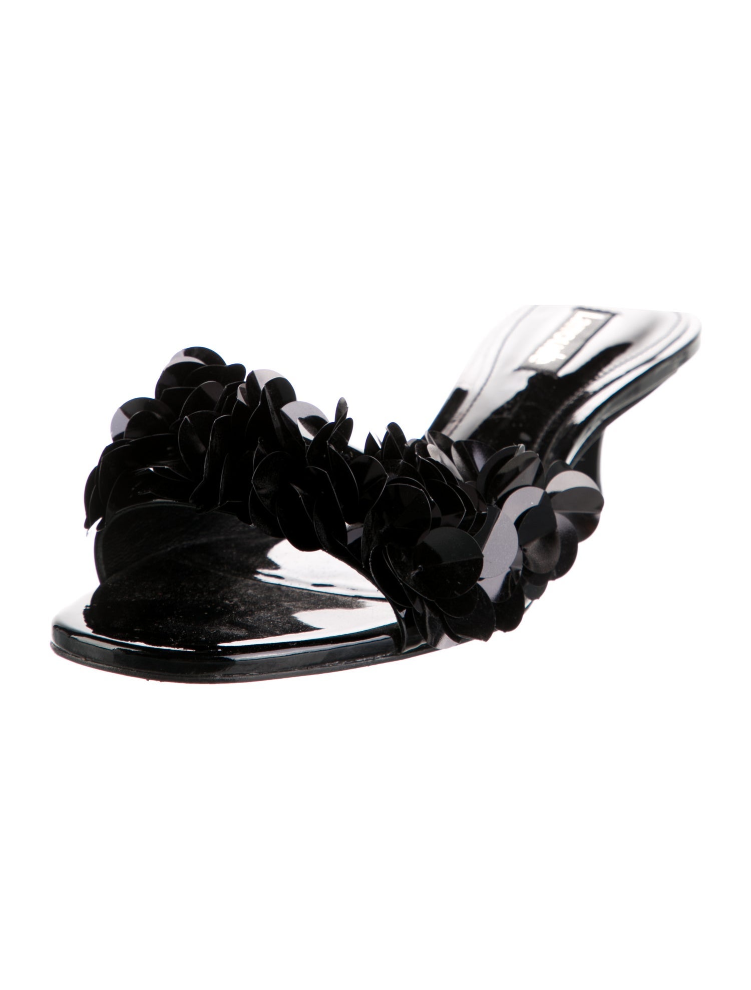 Larroude Leather Slides