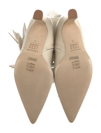 Larroude x Jonathan Cohen Leather Bow Accents Boots