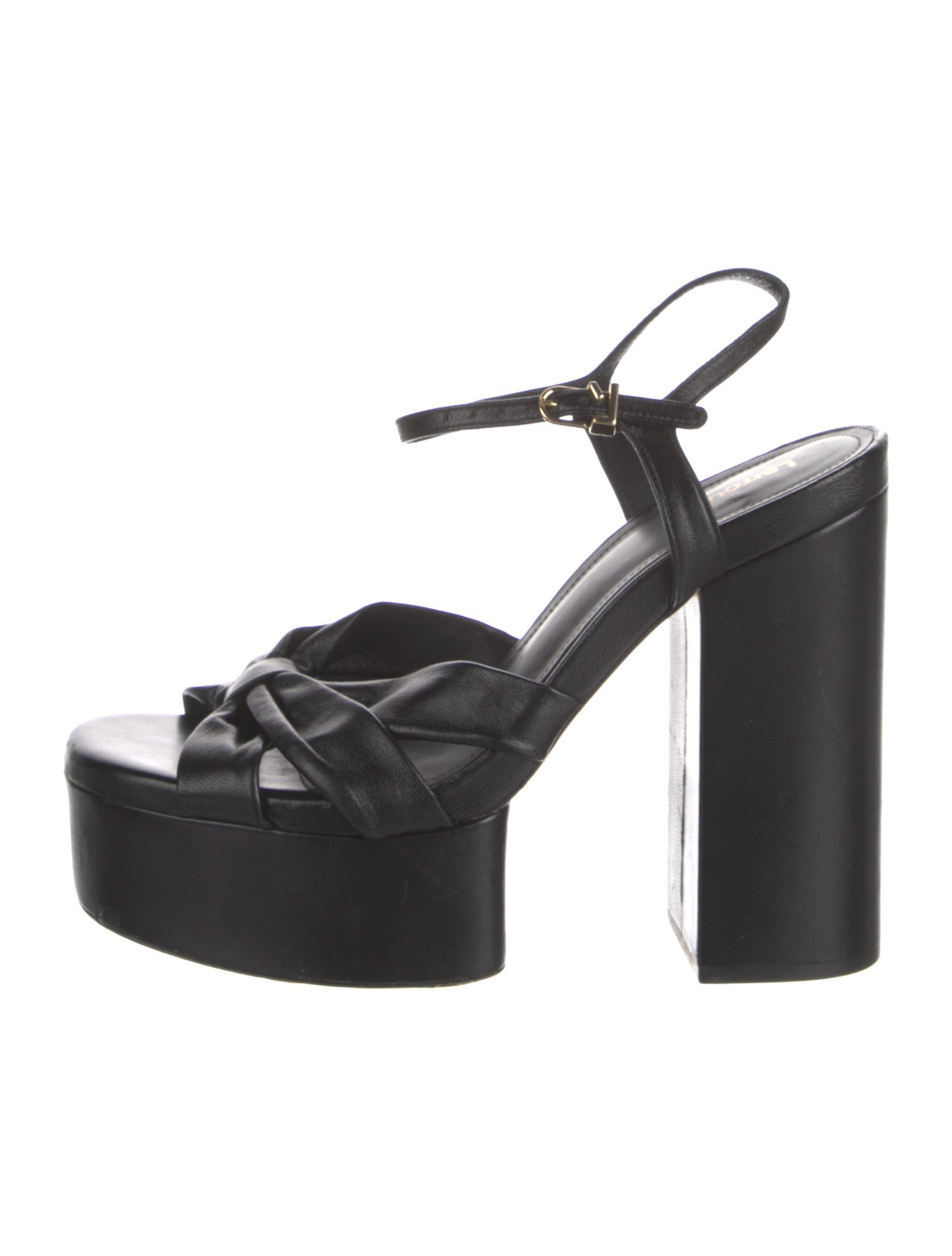 Larroude Leather Slingback Sandals
