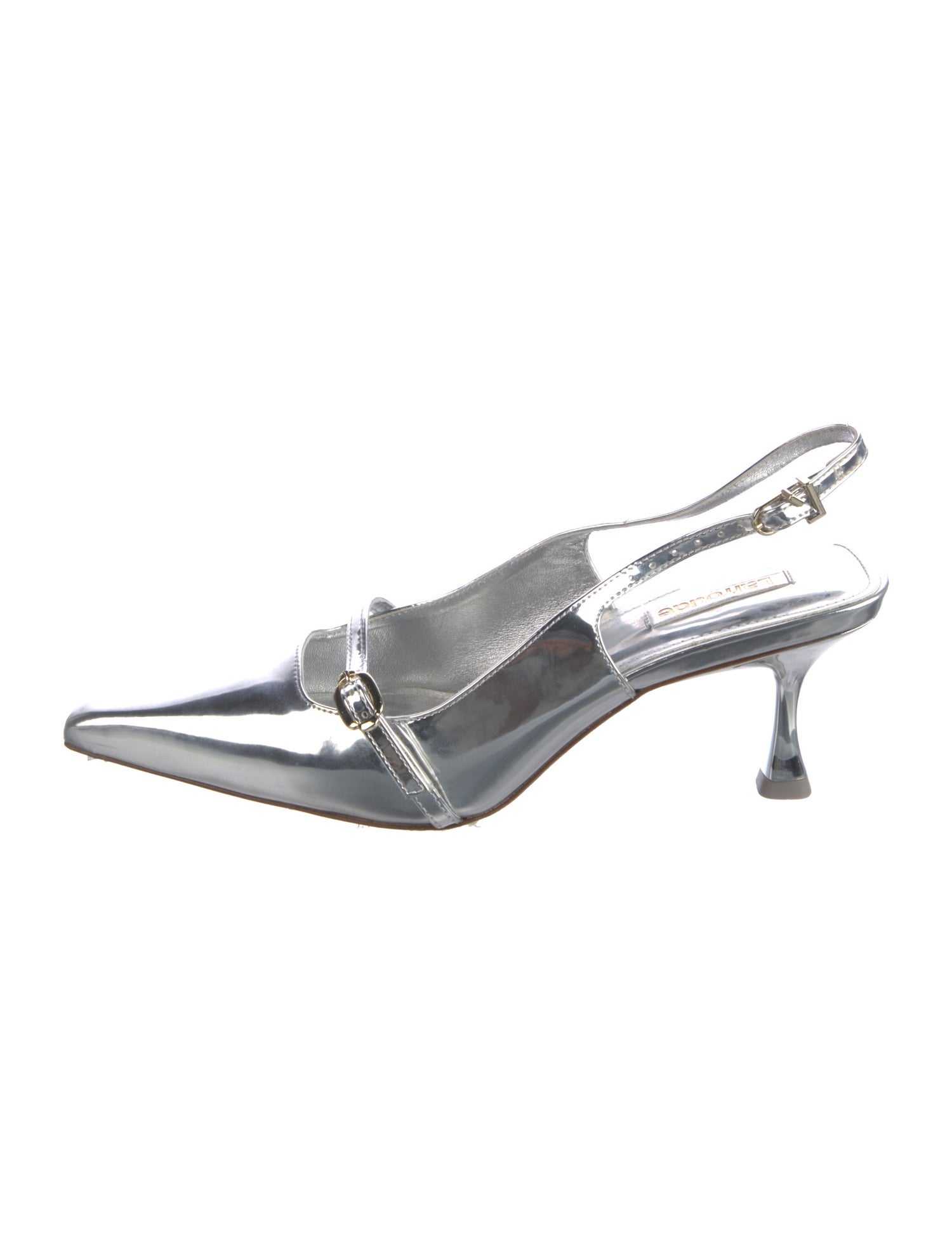Larroude Patent Leather Slingback Pumps
