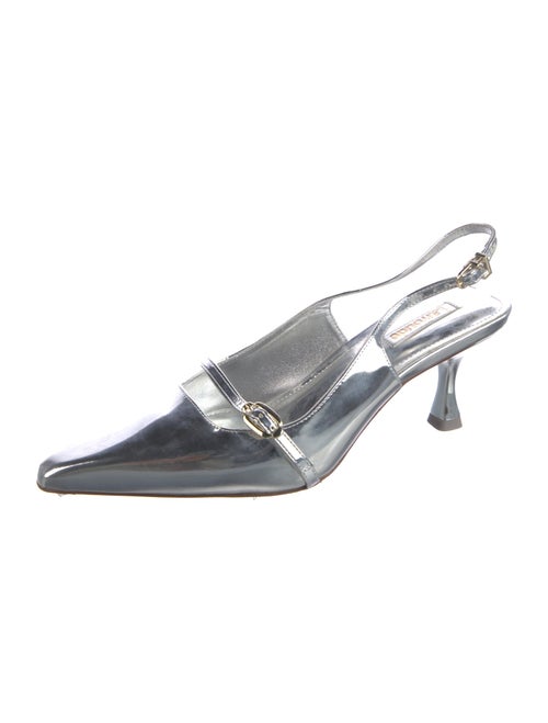 Larroude Patent Leather Slingback Pumps