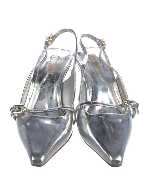 Larroude Patent Leather Slingback Pumps