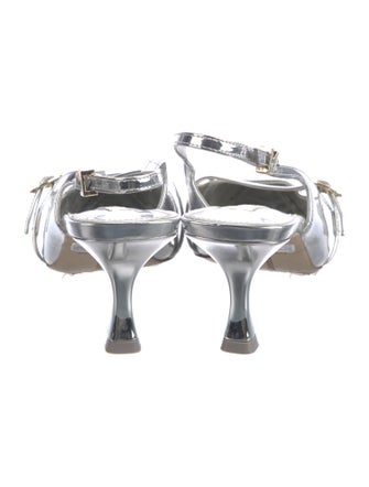 Larroude Patent Leather Slingback Pumps