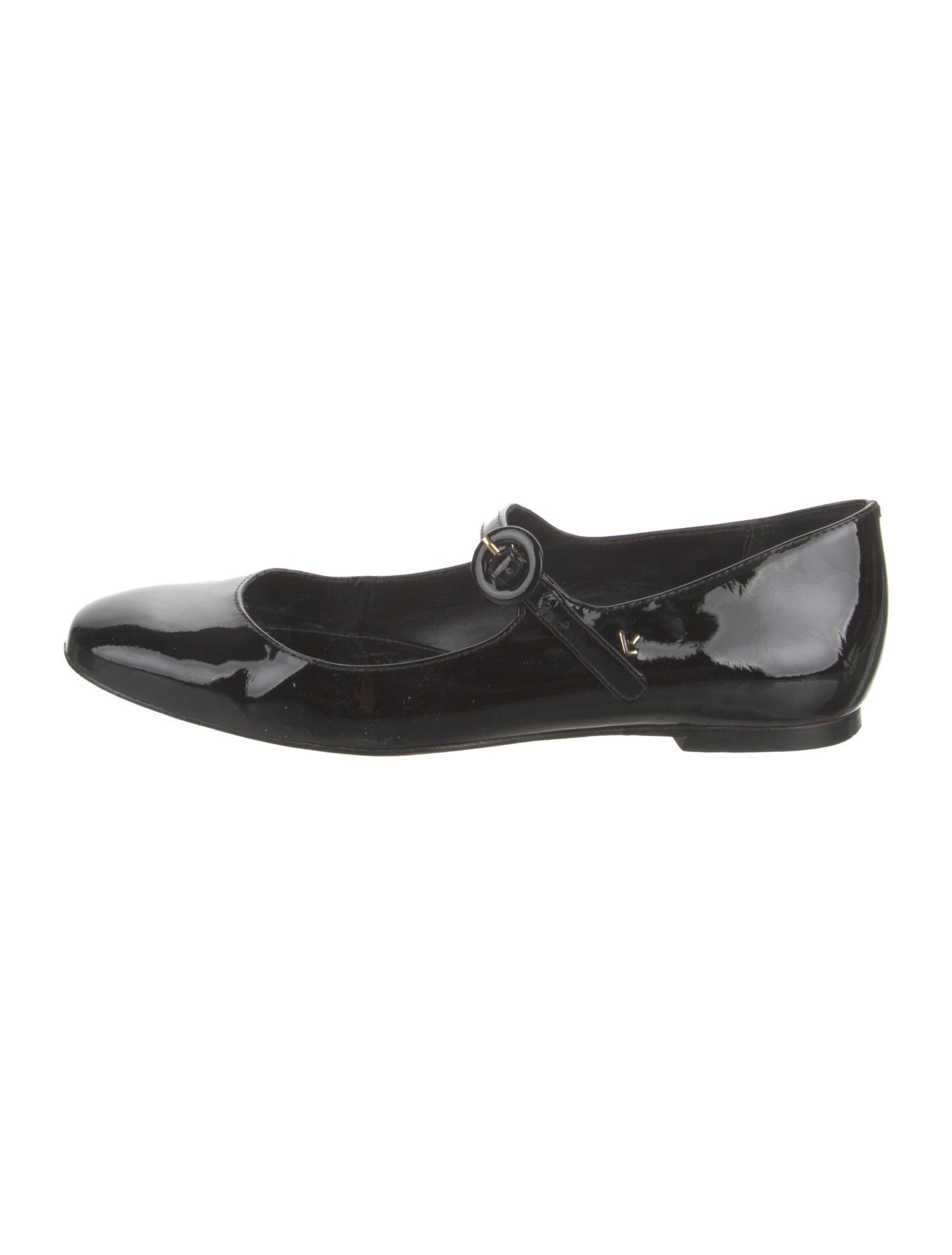 Larroude Patent Leather Mary Jane Flats