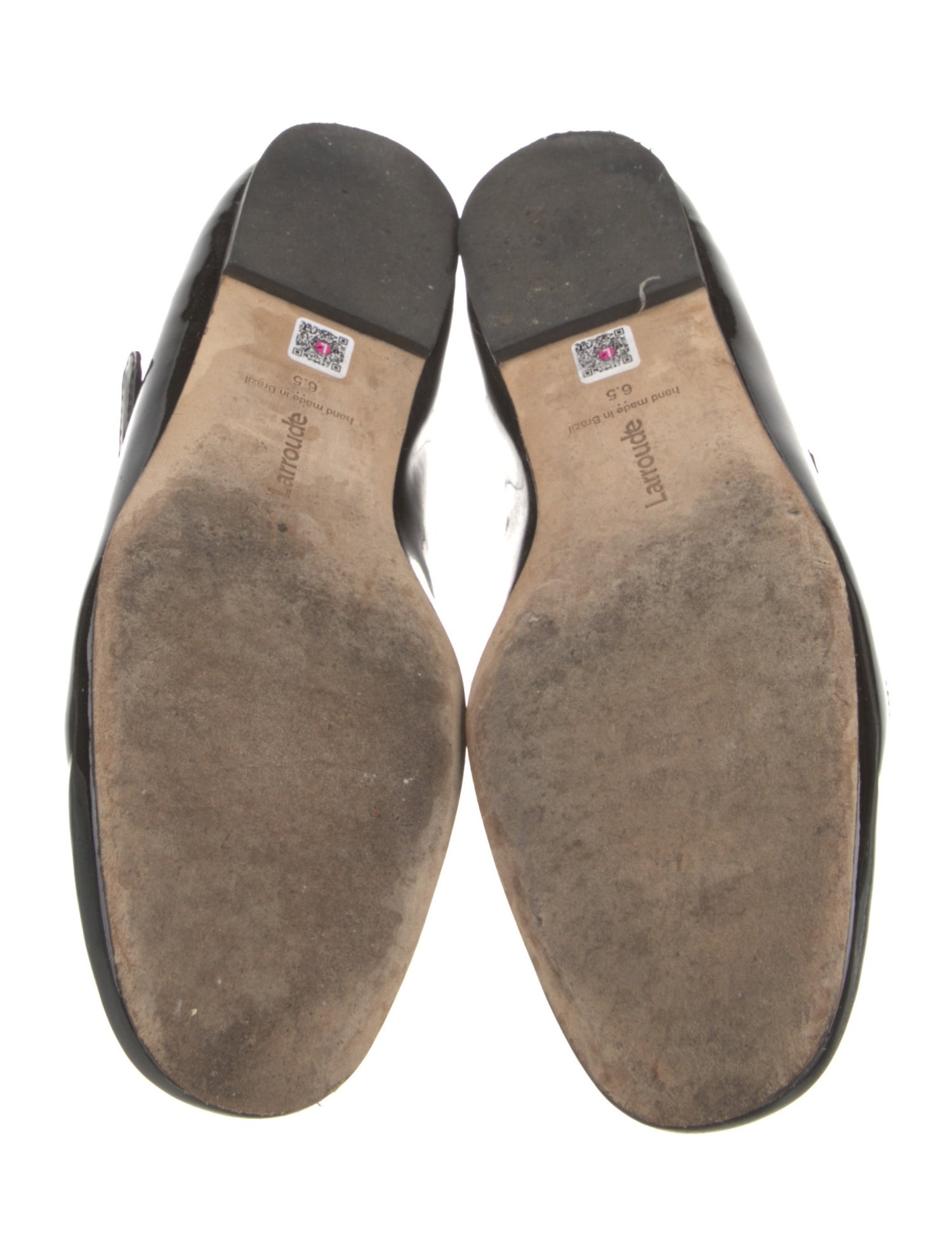 Larroude Patent Leather Mary Jane Flats