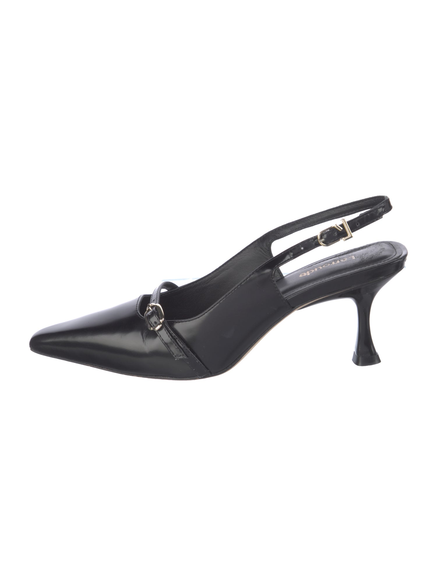 Larroude Leather Slingback Pumps