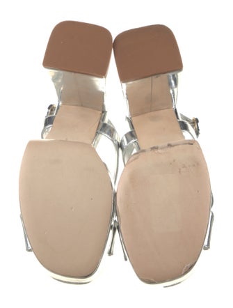 Larroude Patent Leather Slingback Sandals