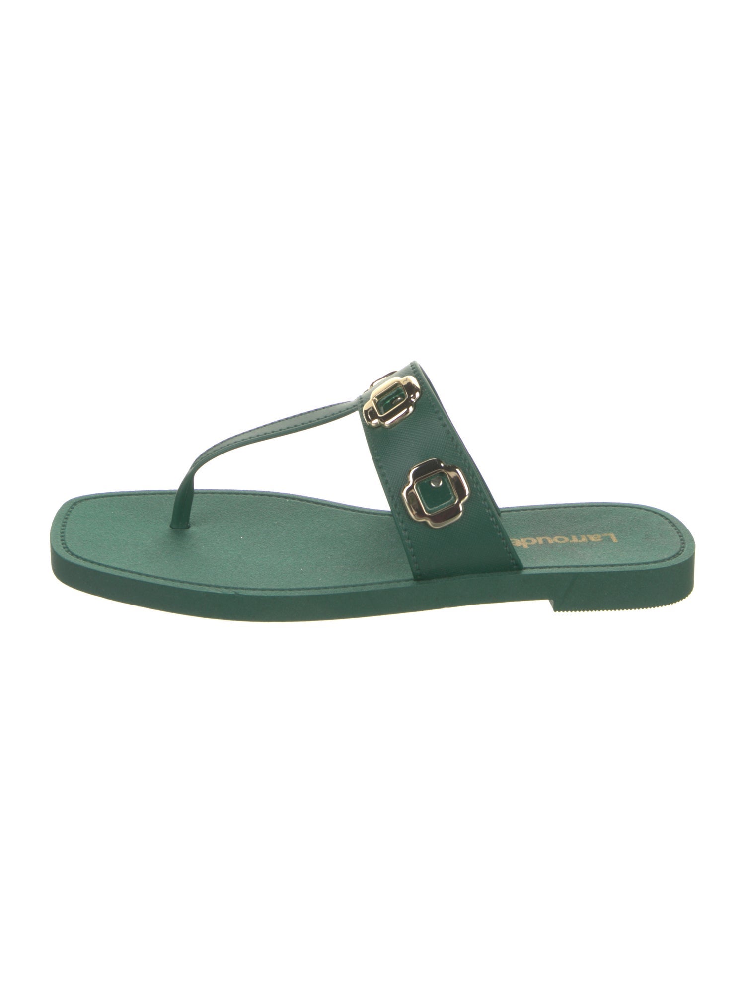 Larroude Leather Slides