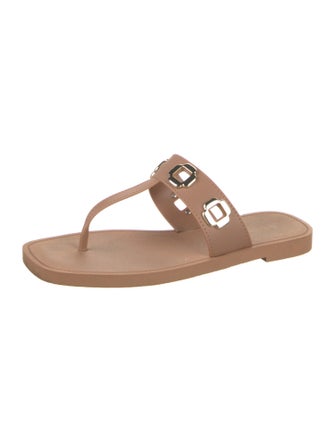 Larroude Leather Slides