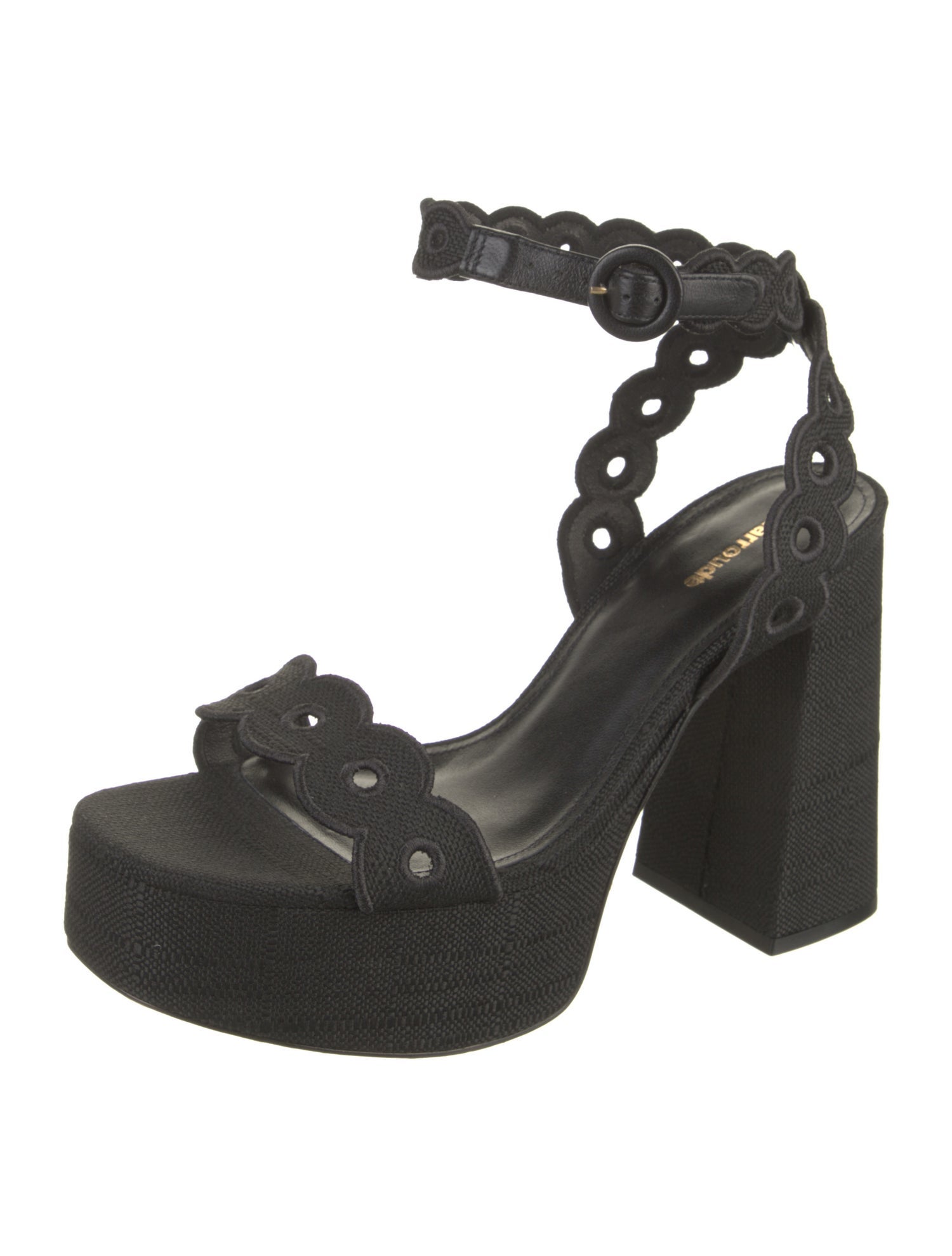 Larroude Denim Sandals