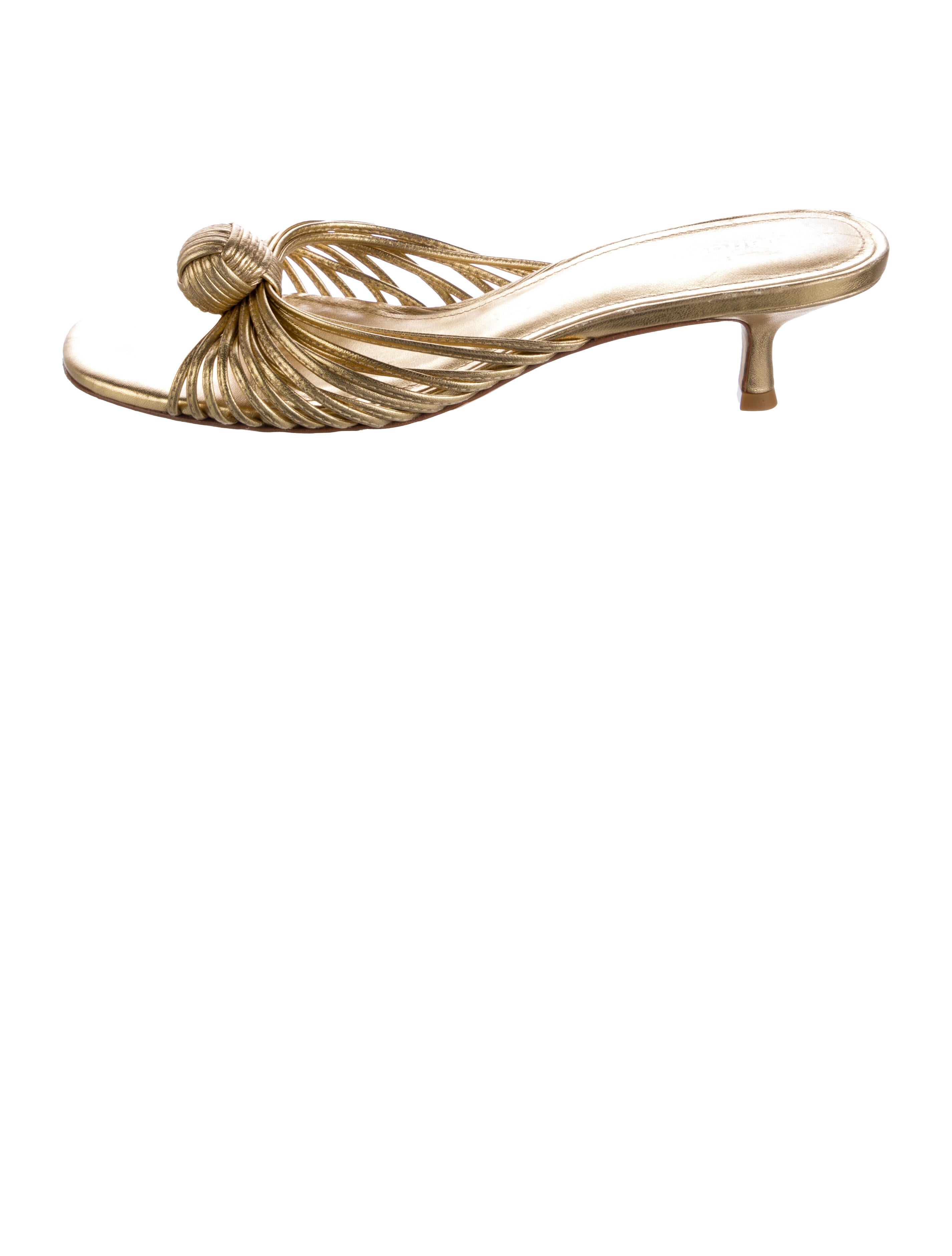 Larroude Leather Slides