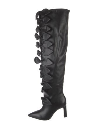 Larroude x Jonathan Cohen Leather Lace-Up Boots