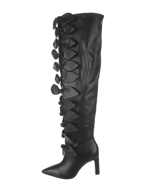 Larroude x Jonathan Cohen Leather Lace-Up Boots