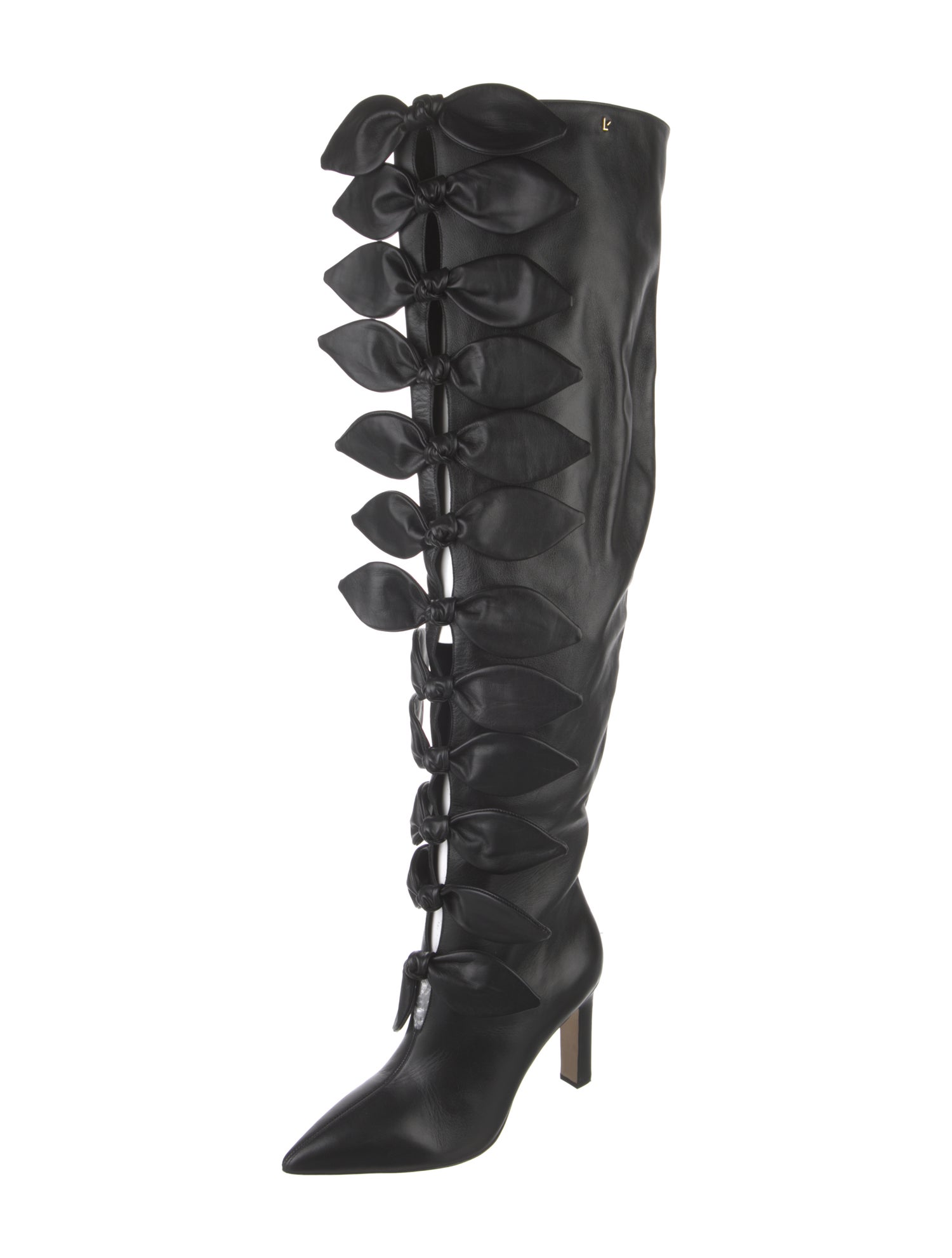 Larroude x Jonathan Cohen Leather Lace-Up Boots