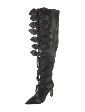 Larroude x Jonathan Cohen Leather Lace-Up Boots