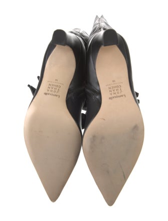 Larroude x Jonathan Cohen Leather Lace-Up Boots