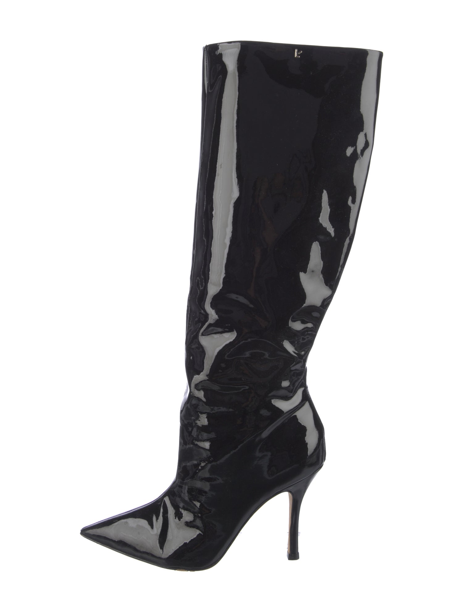 Larroude Patent Leather Boots