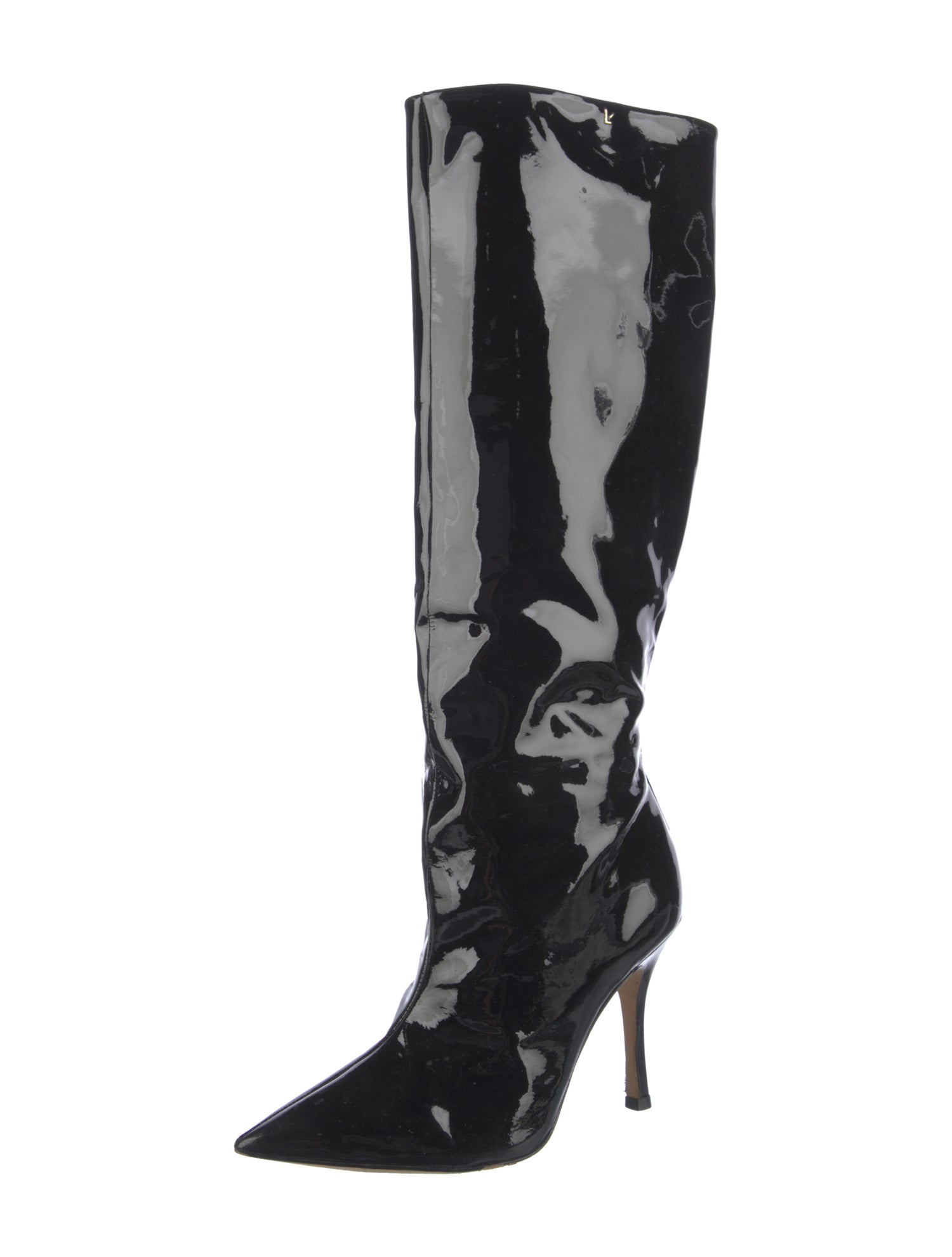 Larroude Patent Leather Boots